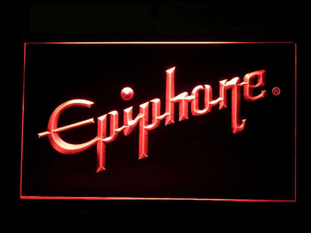 Epiphone Electronic Guitar Display Led Light Sign